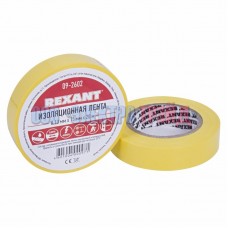 Изолента 15мм х 20м желтая  REXANT