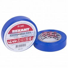 Изолента 15мм х 20м синяя  REXANT