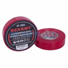 Изолента профессиональная 0.18 х 19 мм  х 20м красная  REXANT